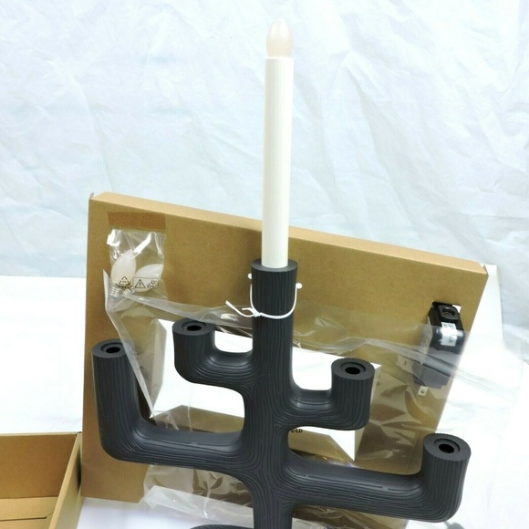 Ikea Strala Candelabra Elea Nouraud 19 Faux Wood - Picture 7 of 7